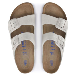 Arizona SFB Antique White Suede Leather - Sandali Donna Bianchi 1024516  BIRKENSTOCK 