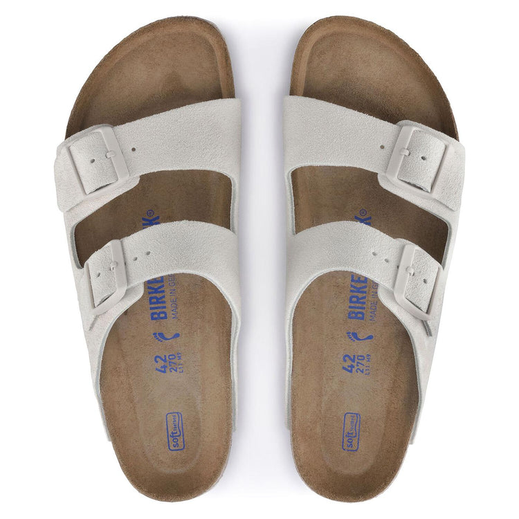 Arizona SFB Antique White Suede Leather - Sandali Donna Bianchi 1024516  BIRKENSTOCK 