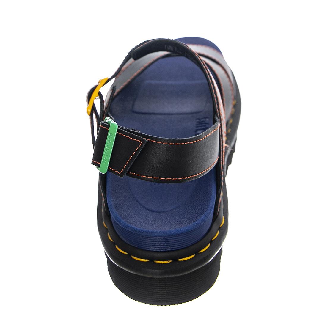 Voss II Black Hydro Leather - Sandali Donna Neri UK 3 DRM27346001  DR.MARTENS 