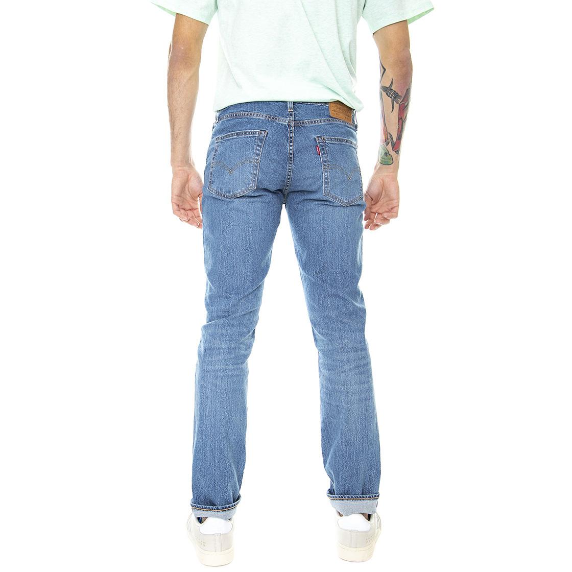 511 Slim Tabor Gentle - Pantaloni Denim Jeans Uomo Blu / Light Indigo / Flat Finish 04511-5113  LEVIS 
