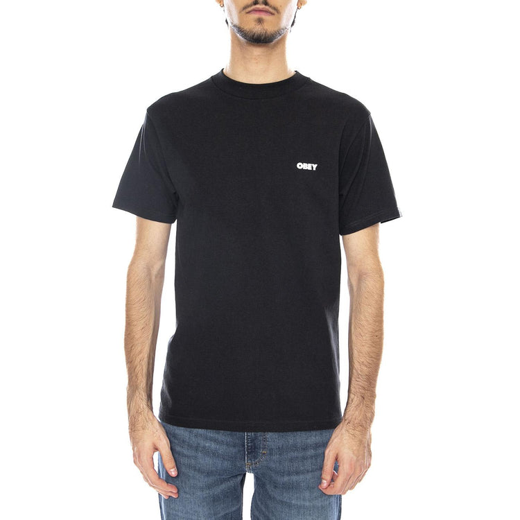 Obey Target Icon Tee Black - Maglietta Girocollo Uomo Nera 165264065 BLK OBEY 