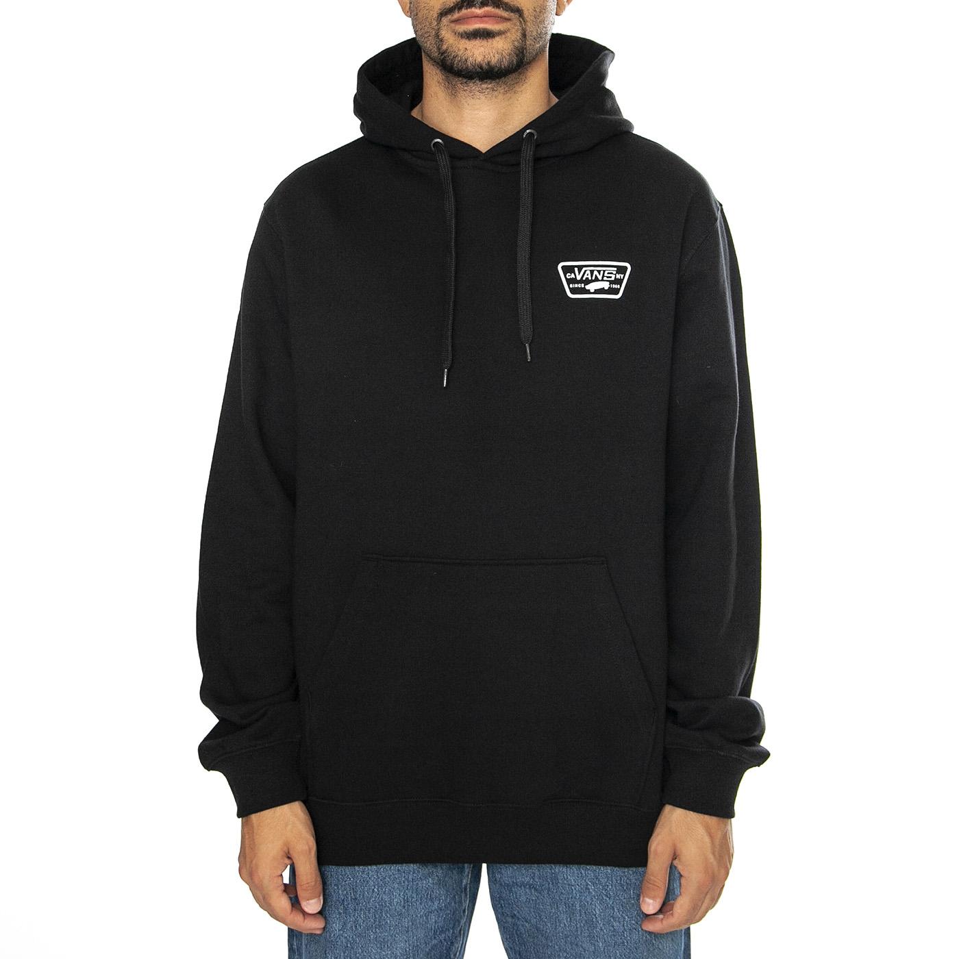 Full Patch Pullover Black - Felpa con Cappuccio Uomo Nera VN000HNZBLK1  VANS 