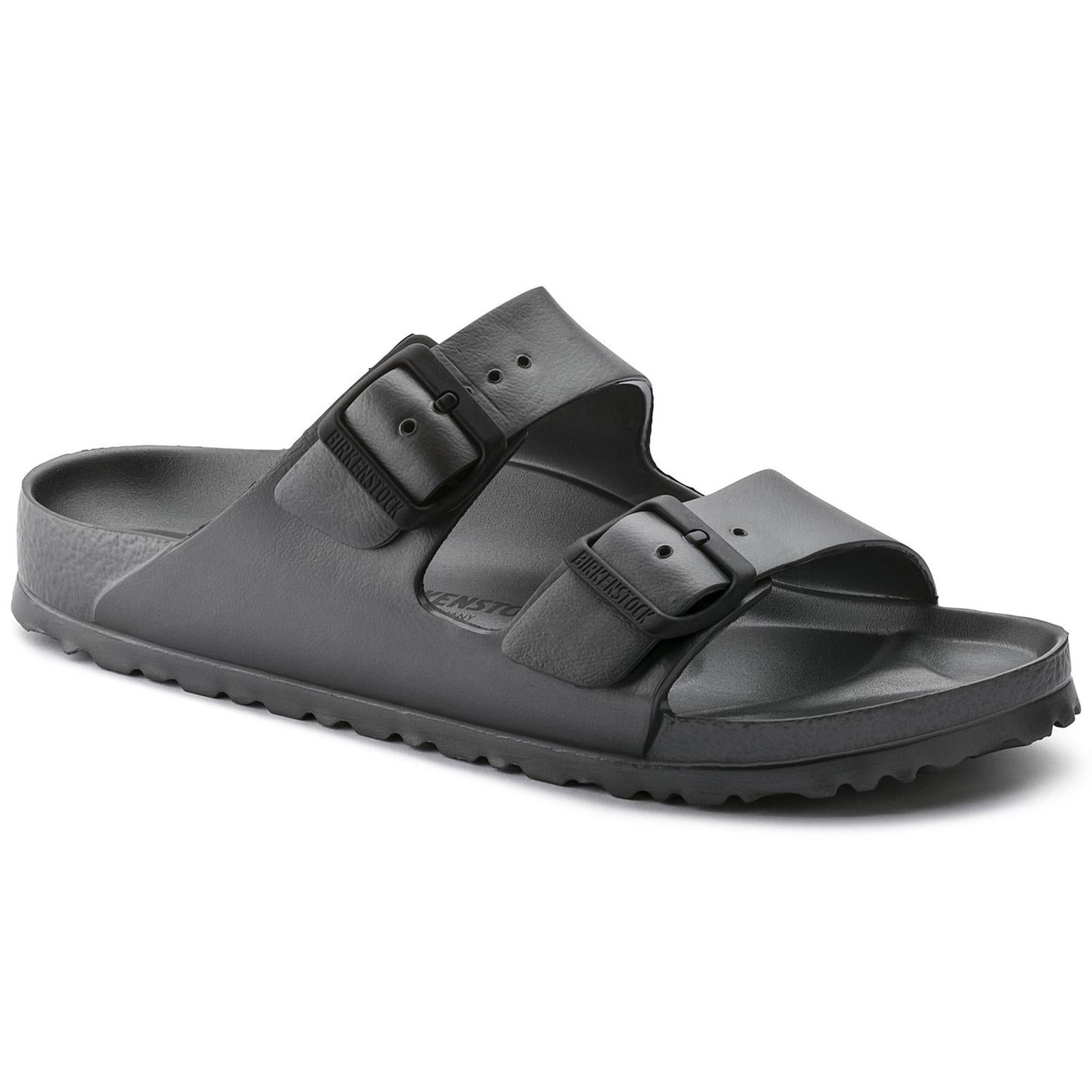 Womens Arizona Eva Sandals  - Metallic Anthracite - Sandali Donna Grigi - Calzata Stretta 1001498  BIRKENSTOCK 