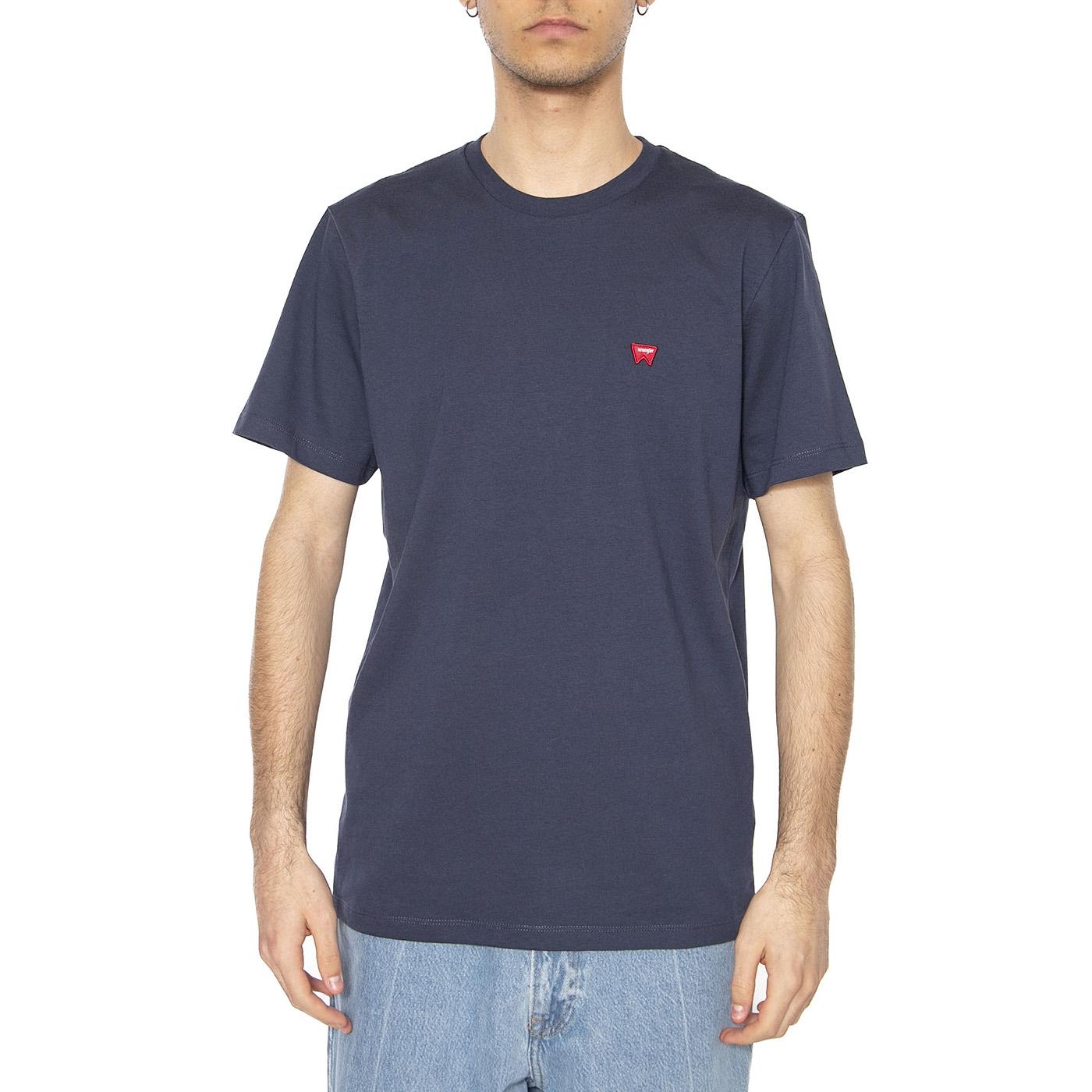 Sign Off Tee Navy - Maglietta Girocollo Uomo Blu 112350434 BL WRANGLER 