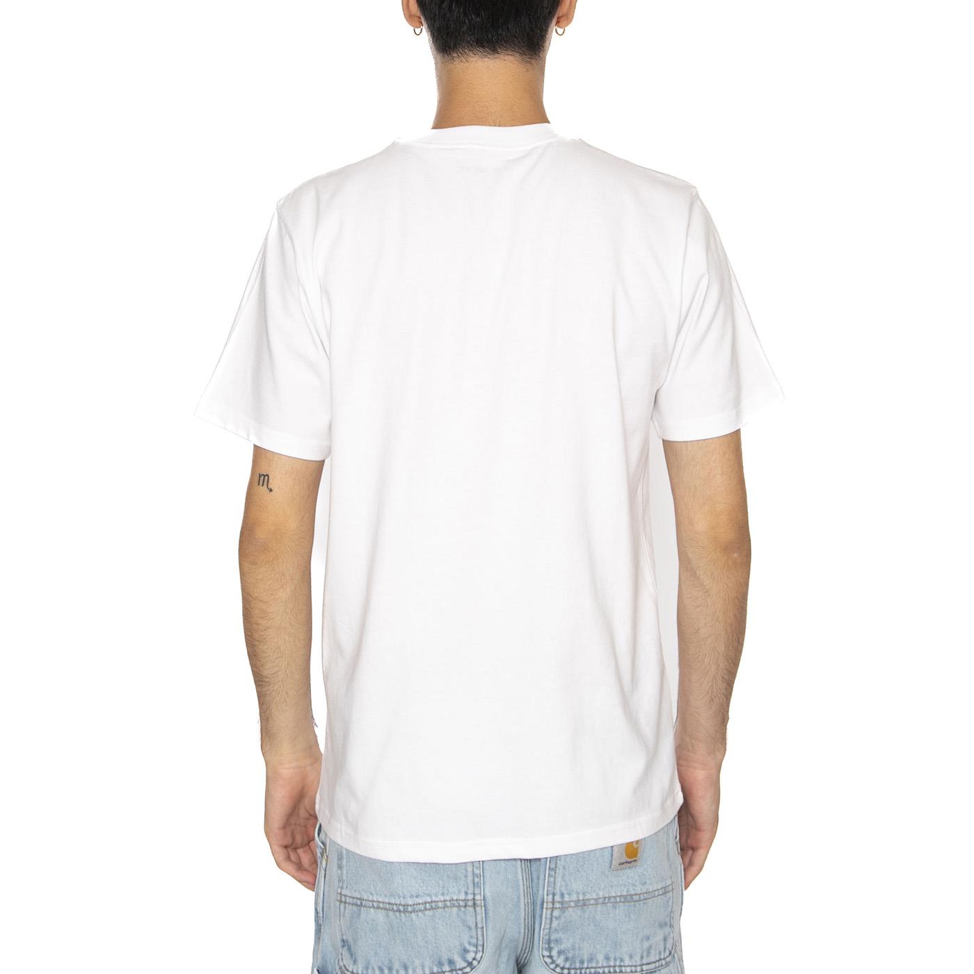 S/S Alumni T-Shirt White - Maglietta Girocollo Uomo Bianca I035207.02XX . CARHARTT WIP 