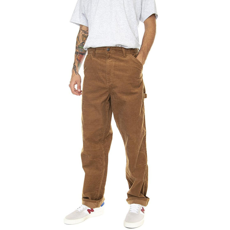 Single Knee Pant Jasper rinsed - Pantaloni Uomo Marroni I031212-0W002  CARHARTT WIP 