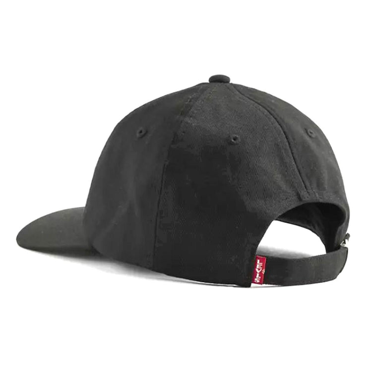 Lazy Girl Logo Cap - Caviar Seersucker Black - Cappellino con Visiera 000AG 0014 LEVIS 