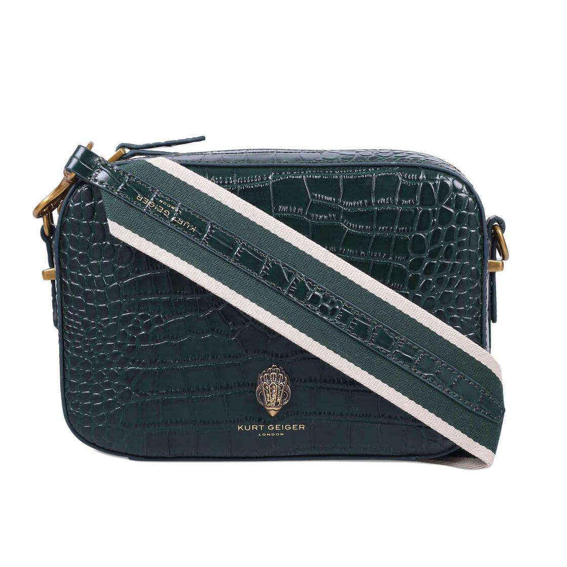 Shoredicth Camera - Borsa a Tracolla in Pelle Verde Scuro KGA8474171119-71  KURT GEIGER 
