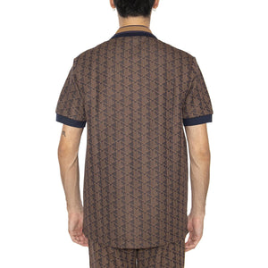 Maglietta M/C 9I4 Brown - Polo Shirt Uomo Marrone DH1417-9I4 . LACOSTE 