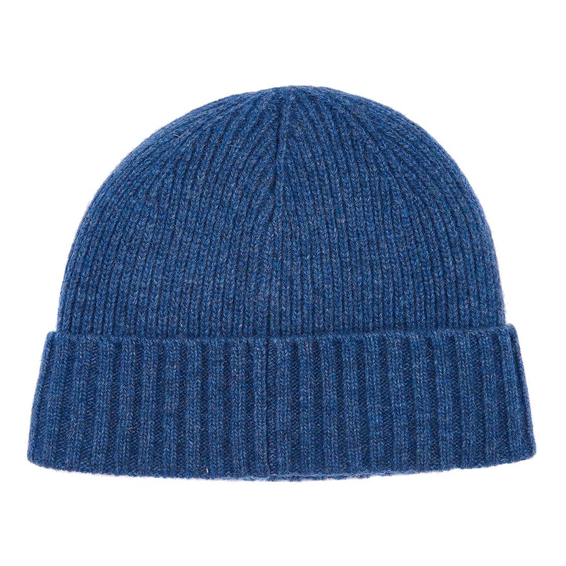 Carlton Beanie Dark Denim - Cappellino a Cuffia Blu FW22-MHA0449-BL71  BARBOUR 
