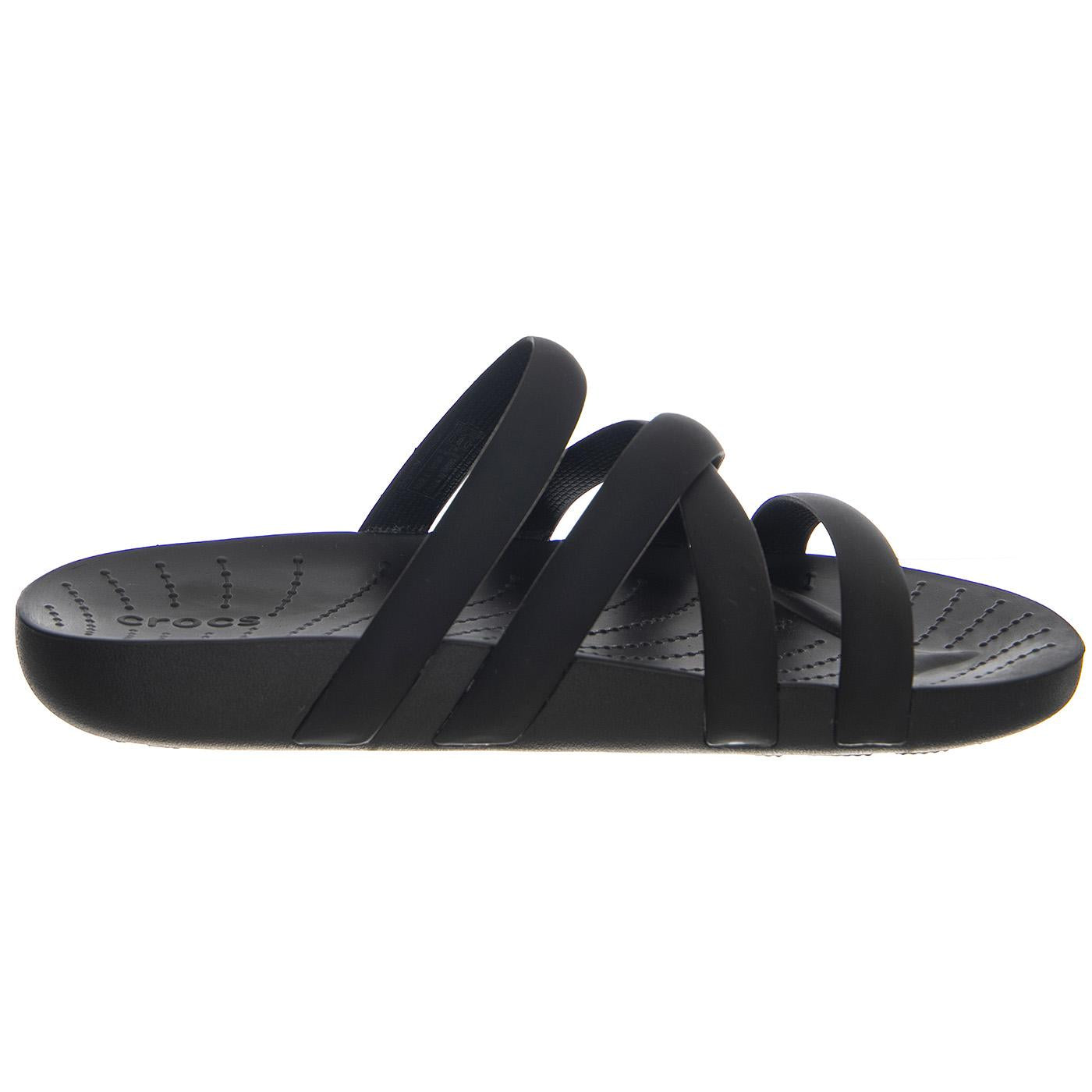 W' Crocs Splash Strappy Black - Sandali Donna Neri CR.208217-BLK  CROCS 