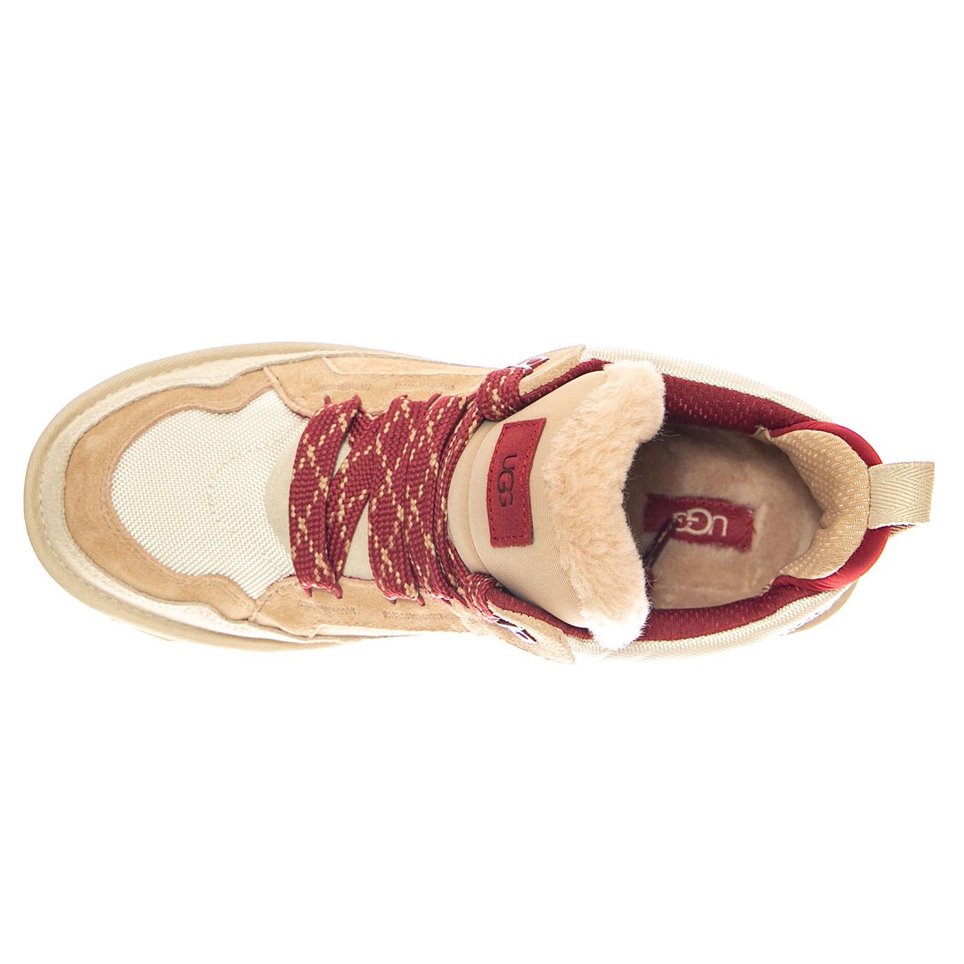 M Lowmel - Driftwood / Biking Red - Scarpe Stringate Profilo alla Caviglia Uomo Multicolore 1170750 DWD UGG 