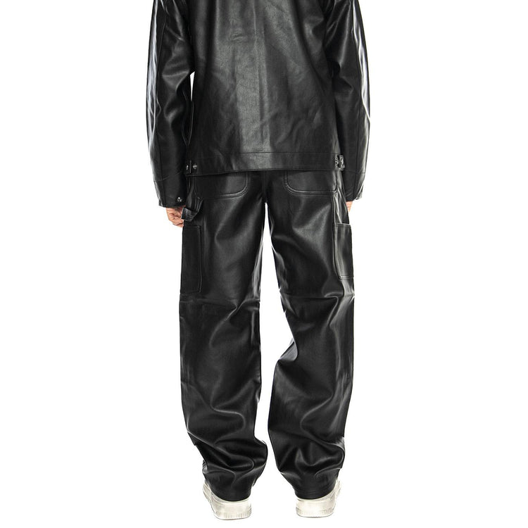 Single Knee Pant Black - Pantaloni Similpelle Uomo Neri I034446.89XX  CARHARTT WIP 