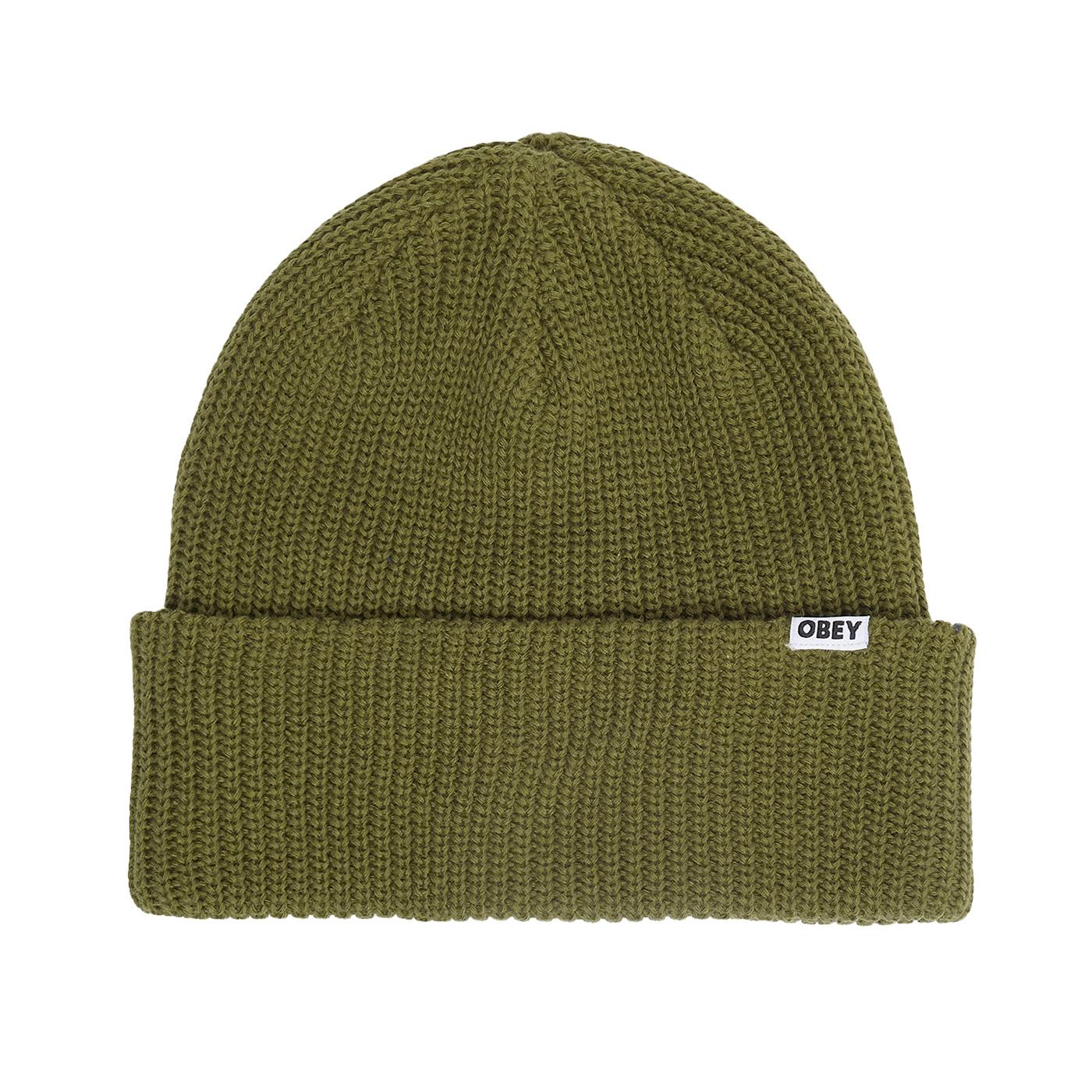 Bold Organic Beanie Army - Berretto in Maglia Verde 100030170 ARM OBEY 