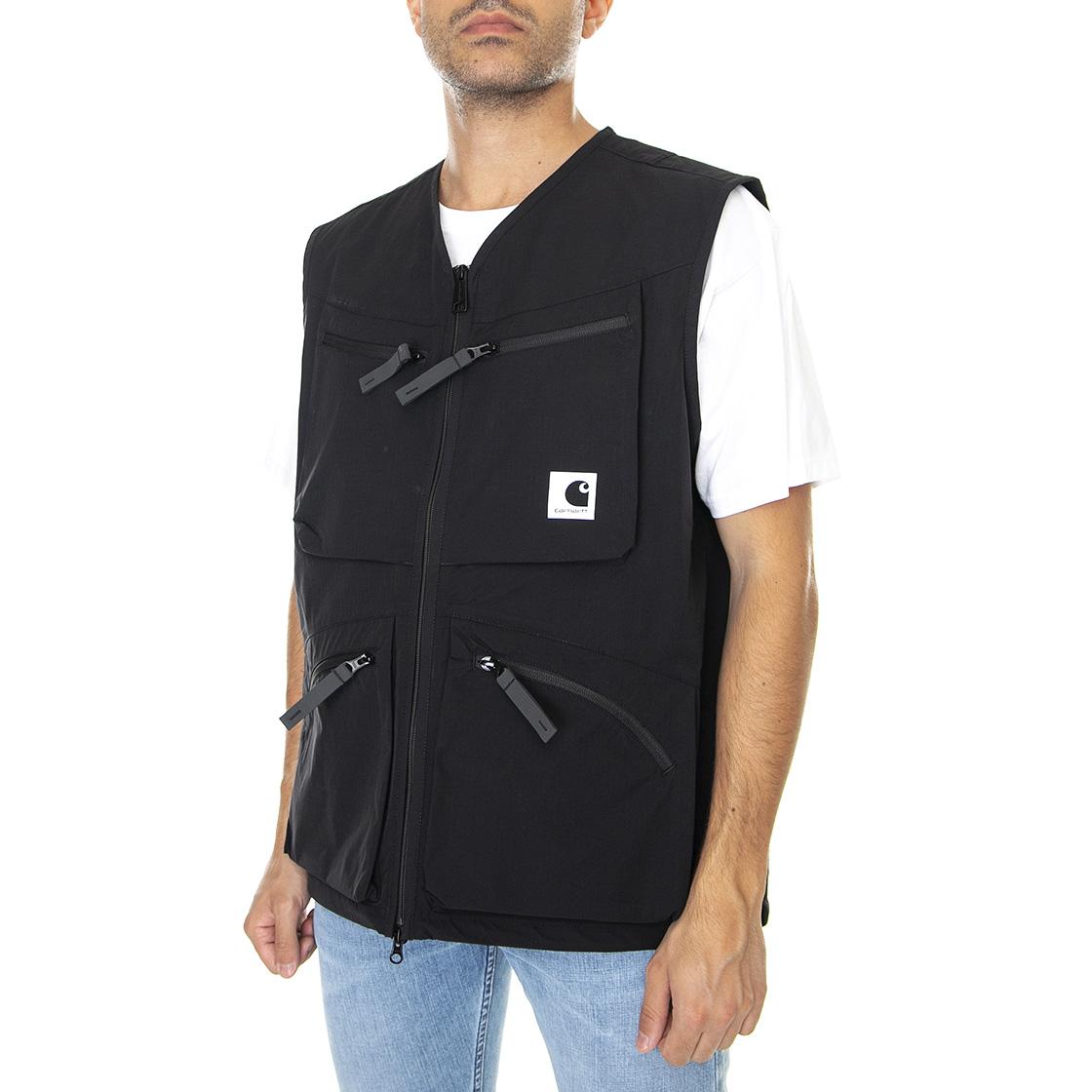 Hewitt Vest - Giacca Smanicata Uomo Nera I030014-89XX  CARHARTT WIP 