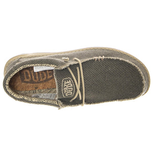 M' Wally Braided Army - Scarpe Stringate Profilo Basso Uomo Grige HD.40003.ARMY  HEY DUDE 