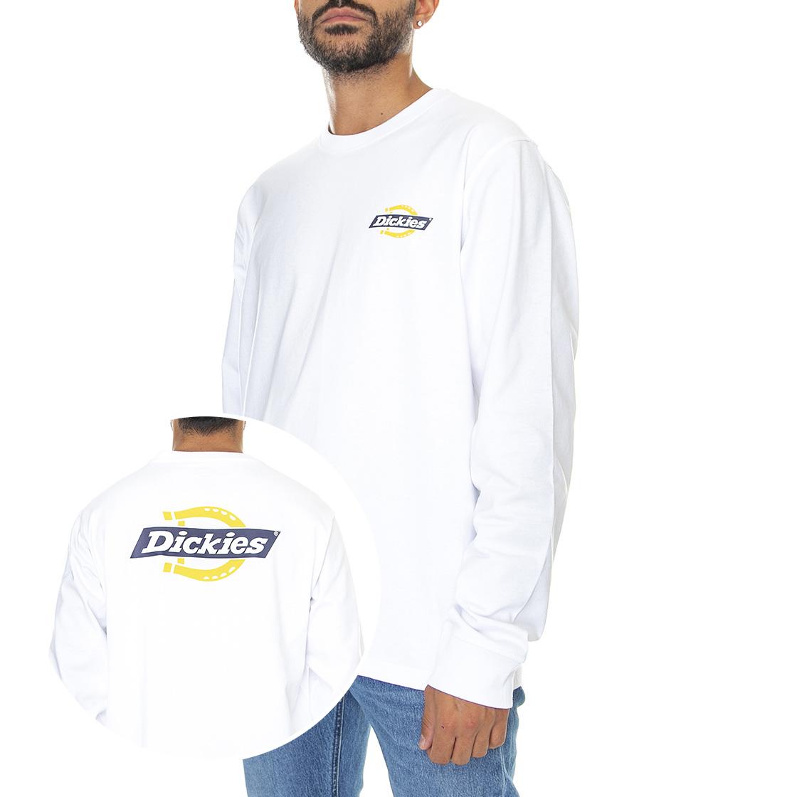 LS Ruston Tee White - Maglietta Girocollo Maniche Lunghe Uomo Bianca DK0A4XEHWHX1  DICKIES 