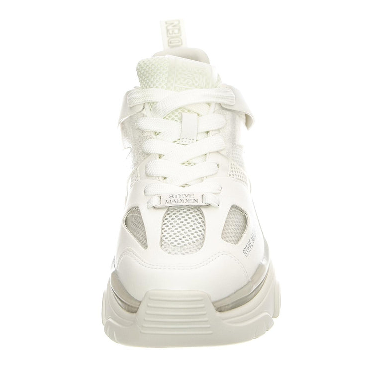 Vitalize White / Sil - Scarpe Stringate Profilo Basso Donna Bianche SMPVITALIZE-WHI  STEVE MADDEN 