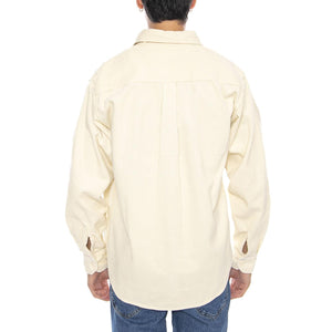 L/S Flint Shirt Salt - Camicia Uomo Panna I035837.1NGXX . CARHARTT WIP 