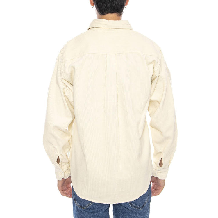 L/S Flint Shirt Salt - Camicia Uomo Panna I035837.1NGXX . CARHARTT WIP 