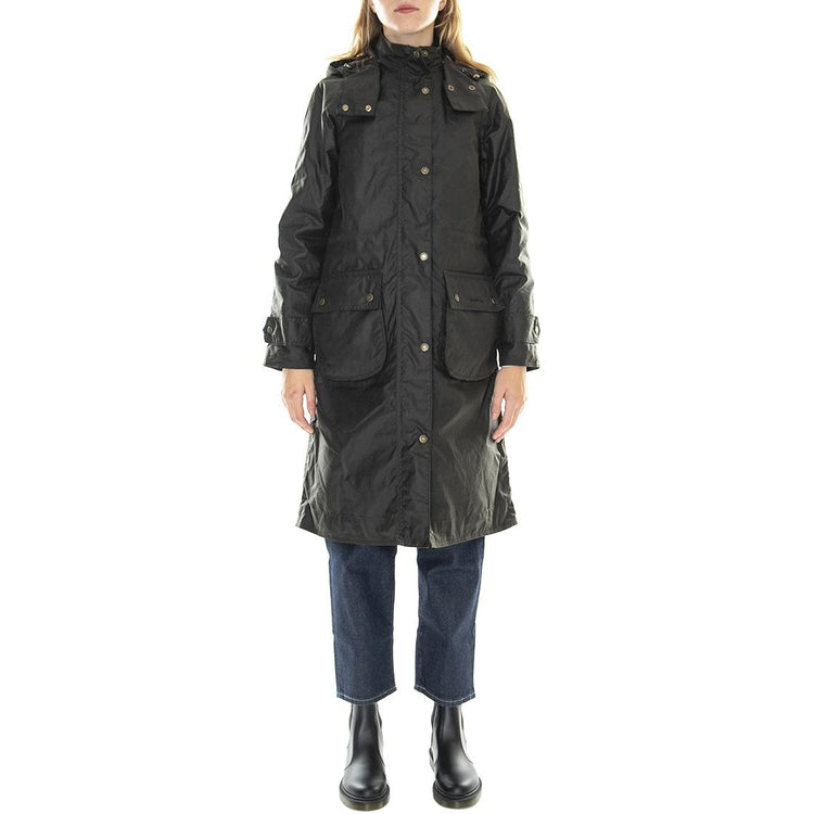 Long Cannich Wax Olive Classic - Giacca Invernale Donna Marrone 222MLWX1264-OL71  BARBOUR 