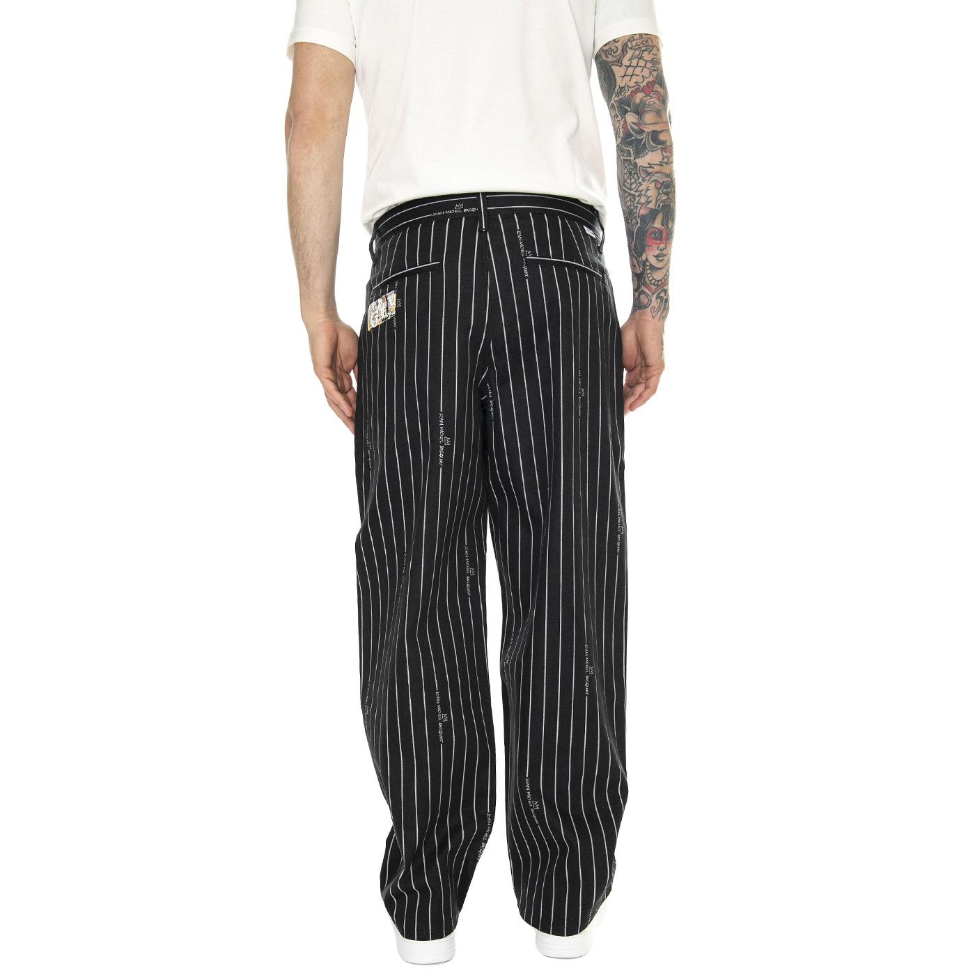 JMB Striped Pant Black / Black - Pantaloni Uomo Neri 112359248  LEE 