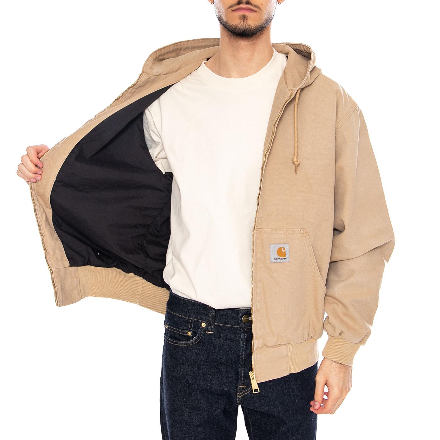 OG Active Jacket Hemilton Brown - Giacca con Cappuccio e Zip Uomo Marrone I034820 07E4O CARHARTT WIP 