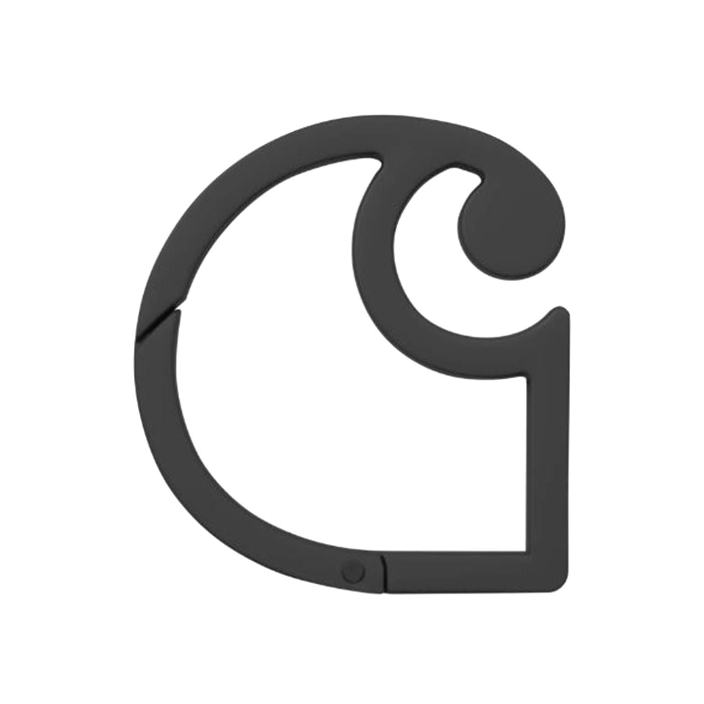 C-Logo Carabiner Black - Portachiavi Nero I036650 89XX CARHARTT WIP 