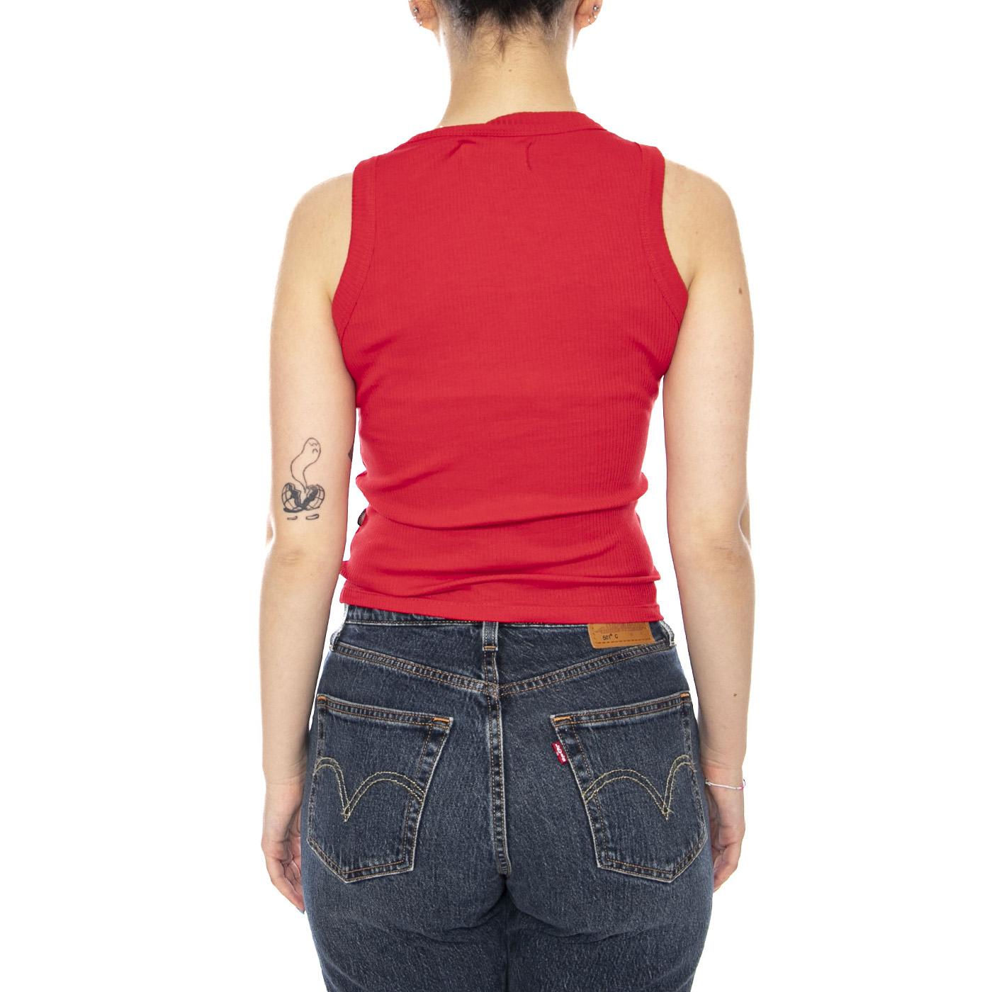 CLAVEL JULIETTE TOP CLAVEL - Canotta Donna Rossa WTP00255 RED THINKING MU 