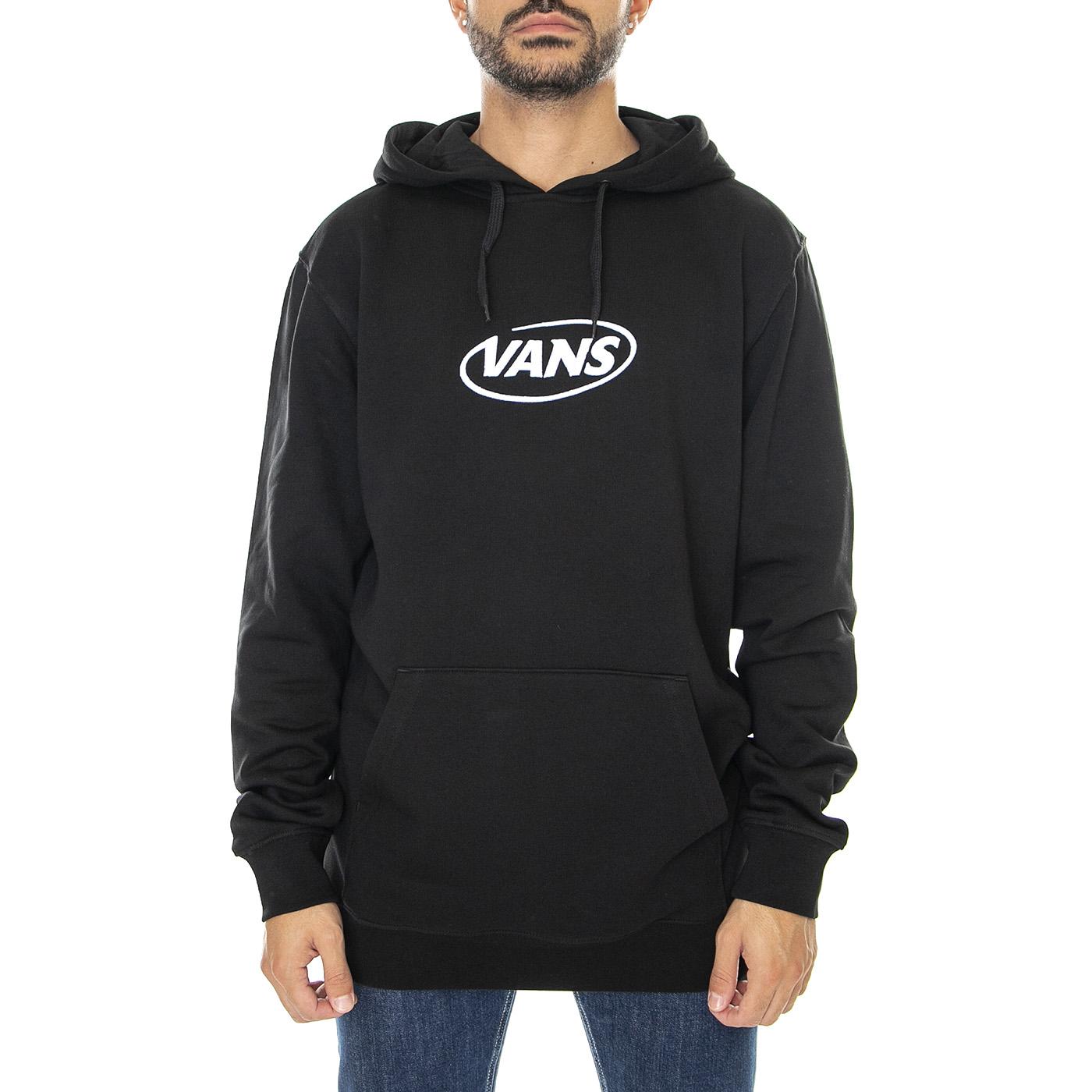 Hi Def Commerica True Black - Felpa con Cappuccio Uomo Nera VN0A7S85BLK1  VANS 