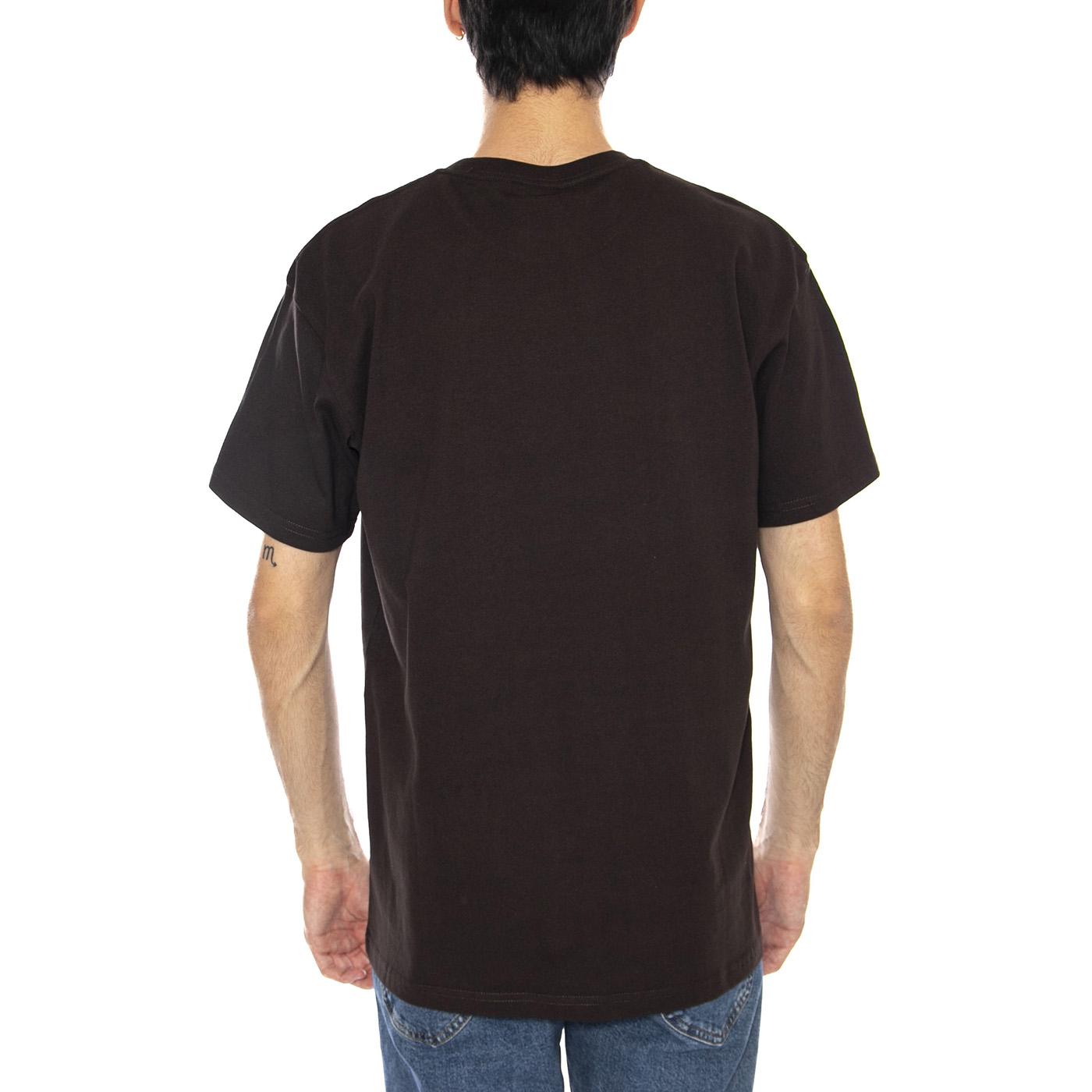 S/S Chase T-Shirt Tobacco / Gold - Maglietta Girocollo Uomo Marrone I026391.00WXX  CARHARTT WIP 