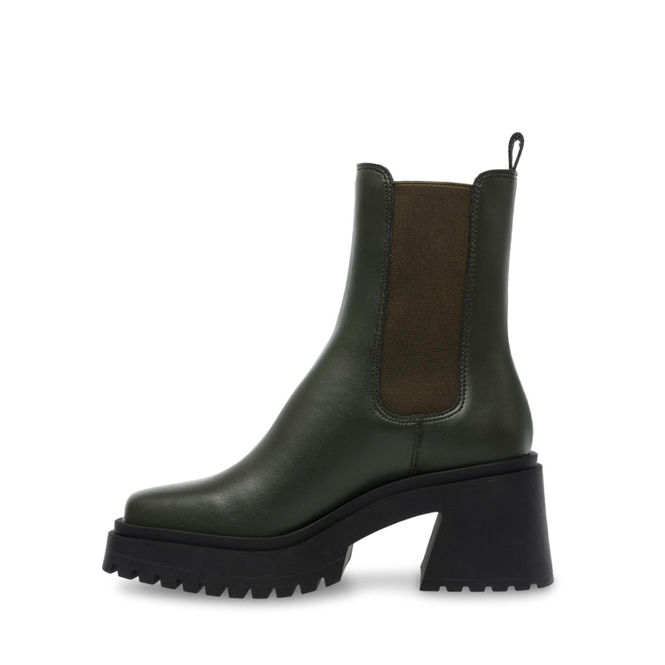 Fynn Olive Leat - Stivali Profilo alla Caviglia Donna Verdi SMSFYNN-OLI  STEVE MADDEN 