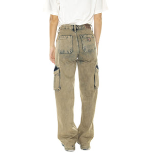 Go Kit Cargo Pant Go Acid Brown - Pantaloni Denim Jeans Donna Marroni W3BG19D4XY0-F1GX  GUESS ORIGINALS 