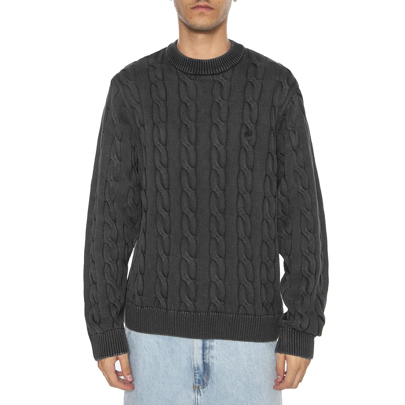 Carter Sweater Black - Maglione Girocollo Uomo Nero I035179.89GD . CARHARTT WIP 