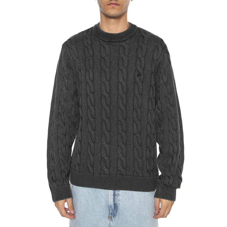 Carter Sweater Black - Maglione Girocollo Uomo Nero I035179.89GD . CARHARTT WIP 