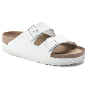 Arizona Grooved White Veg Birko Flor - Sandali Donna Bianchi 1018581  BIRKENSTOCK 
