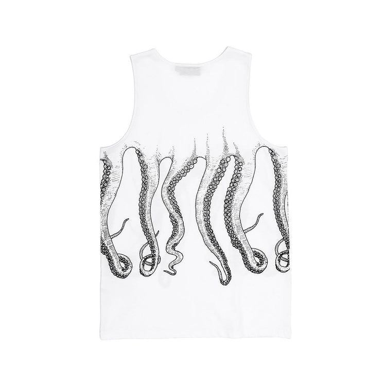 OCTOPUS OUTLINE TANK TOP BLACK WHITE 18SOTT03-BLACK-WHITE  OCTOPUS 