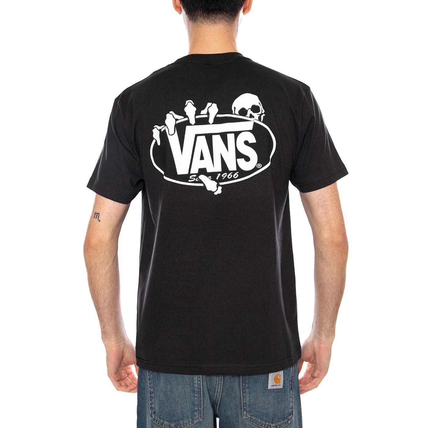 SHOW OFF SS TEE BLACK - Maglietta Girocollo Uomo Nera VN000SWT BLK1 VANS 