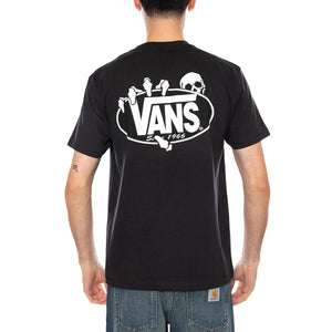 SHOW OFF SS TEE BLACK - Maglietta Girocollo Uomo Nera VN000SWT BLK1 VANS 