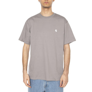 S/S Madison T-Shirt Yosemite / White - Maglietta Girocollo Uomo Grigia I033000.2QEXX  CARHARTT WIP 