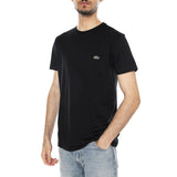 T-SHIRT BLACK - Maglietta Girocollo Uomo Nera  Uomo LACOSTE