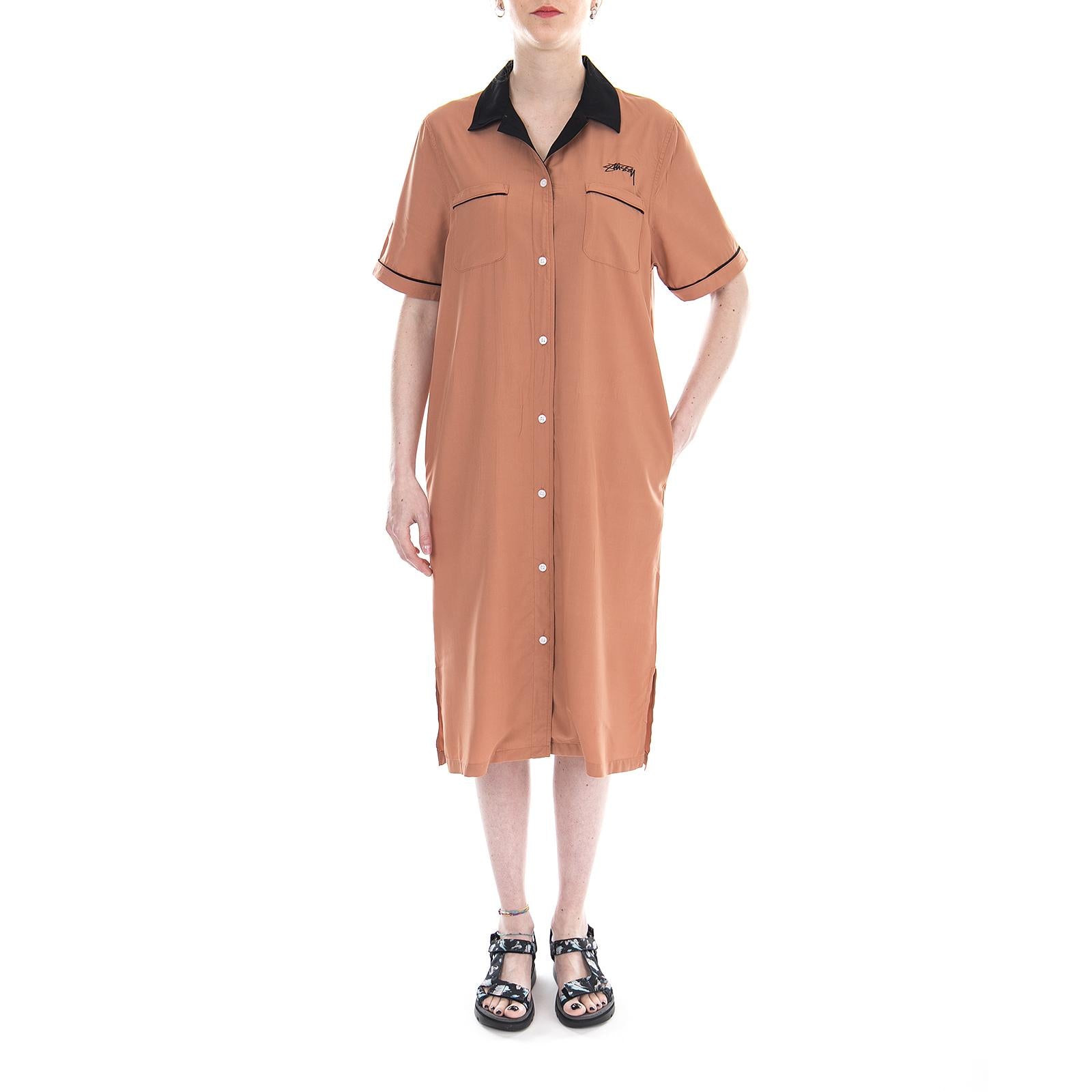 SID BOWLING DRESS CORAL 211121-CORAL  STUSSY 