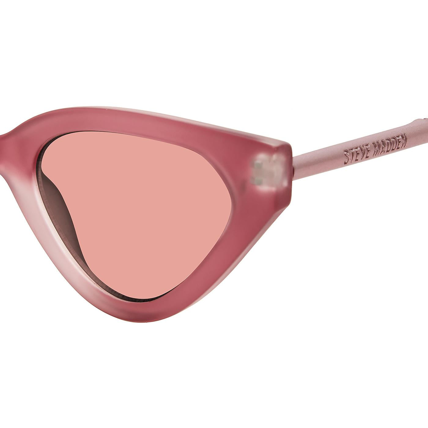 Kamie Matte Pearlized Pink - Satin Pink Solid - Occhiali da Sole Rosa SMAX17286  STEVE MADDEN 