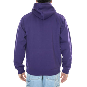 Hooded Chase Sweat Tyrian / Gold - Felpa con Cappuccio Uomo Viola I033661.1YVXX  CARHARTT WIP 