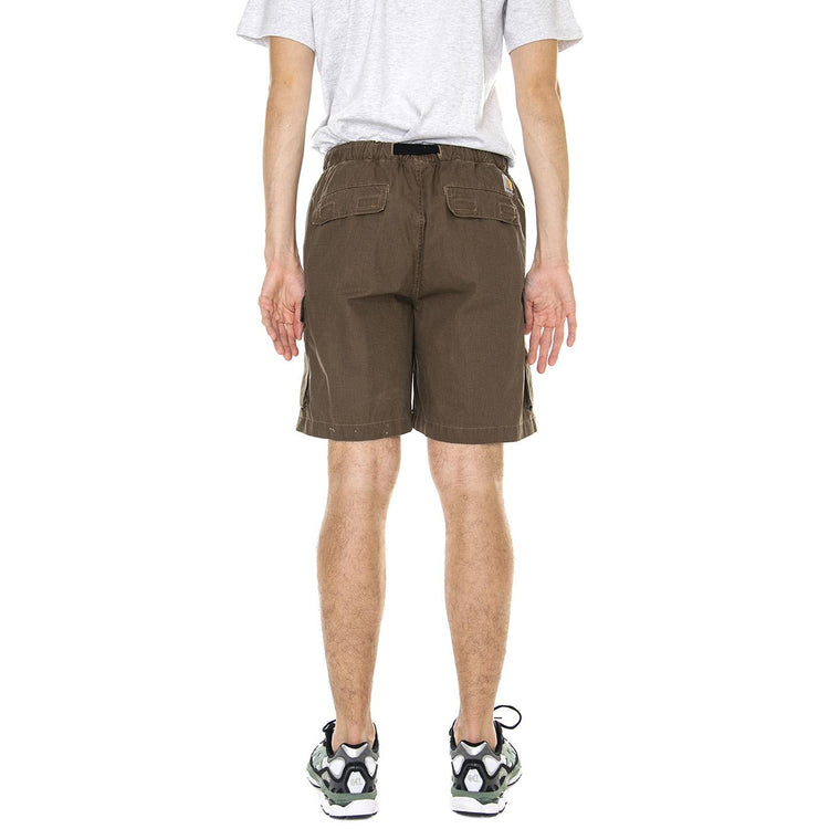 M' Wynton Short Tamarind / Dusty H Brown Stone Washed - Bermuda Cargo Uomo Marroni I030482-1FL06  CARHARTT WIP 