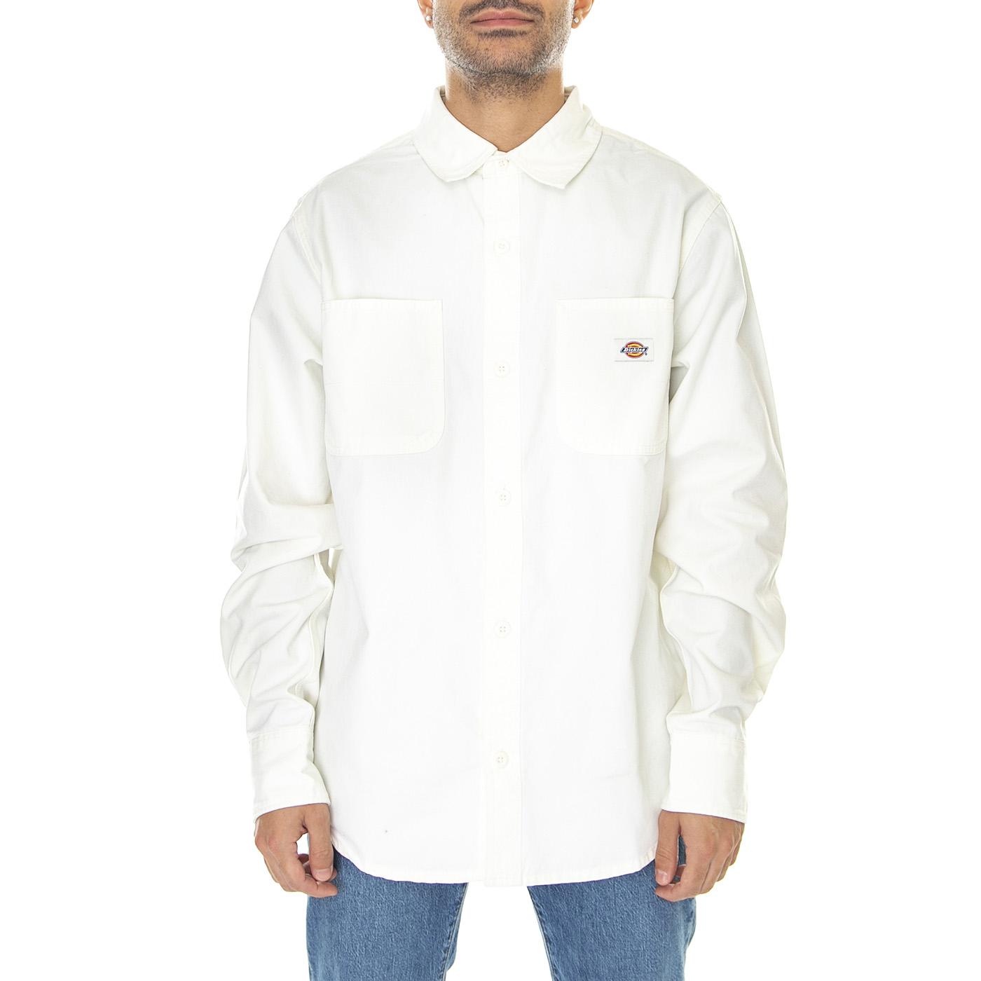 Dickies Duck Canvas Shirt Sw Cloud - Camicia Uomo Bianca DK0A4Y27C431  DICKIES 