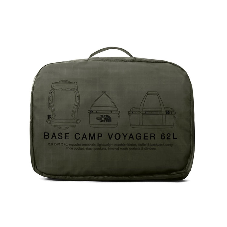 Base Camp Voyager Duffel 62L New Taupe Green / Tnf Black - Borsa / Zaino da Viaggio Verde NF0A52S3BQW1  THE NORTH FACE 