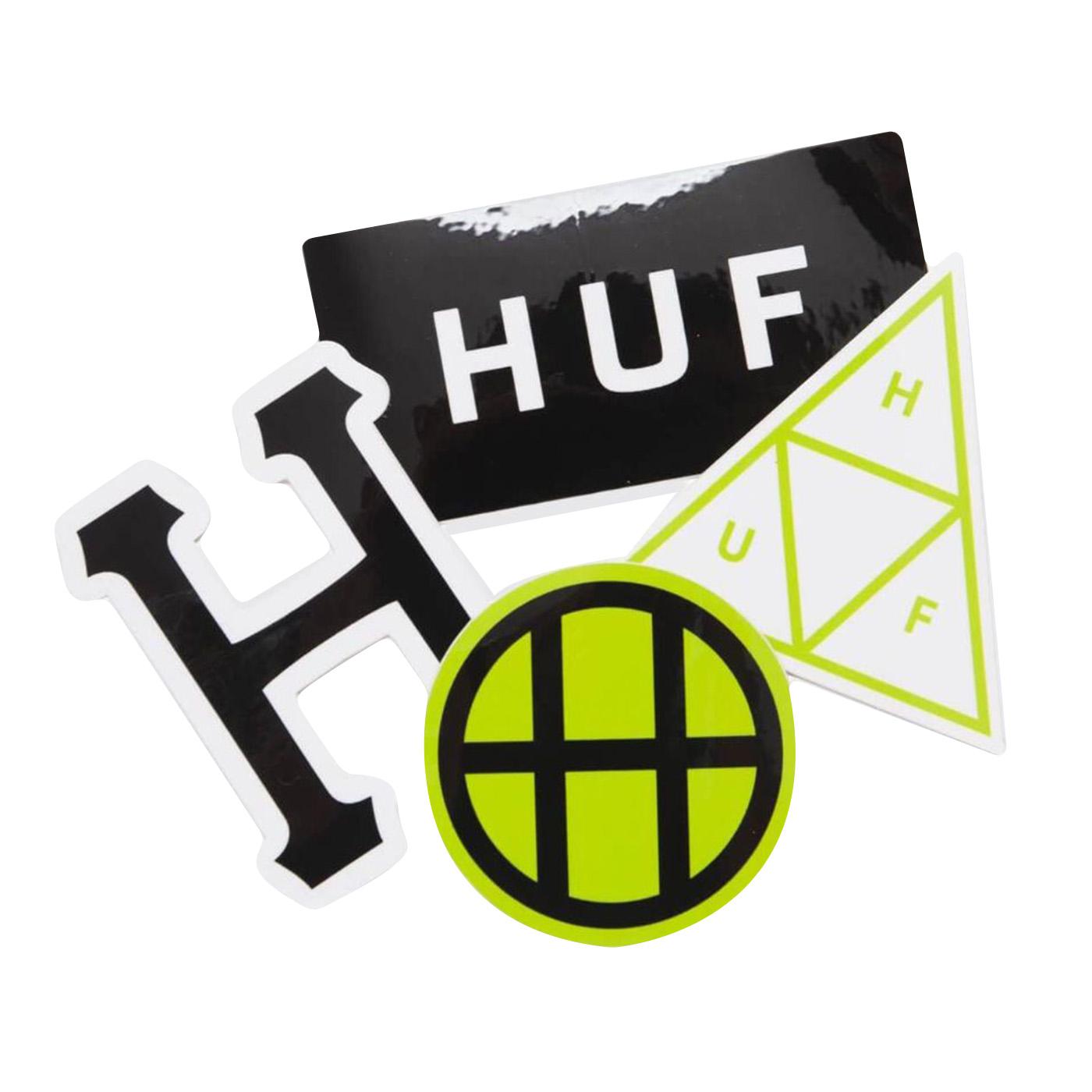 HUF CORE LOGO STICKER SET - Set di Adesivi Multicolore AC00481-MULTI . HUF 
