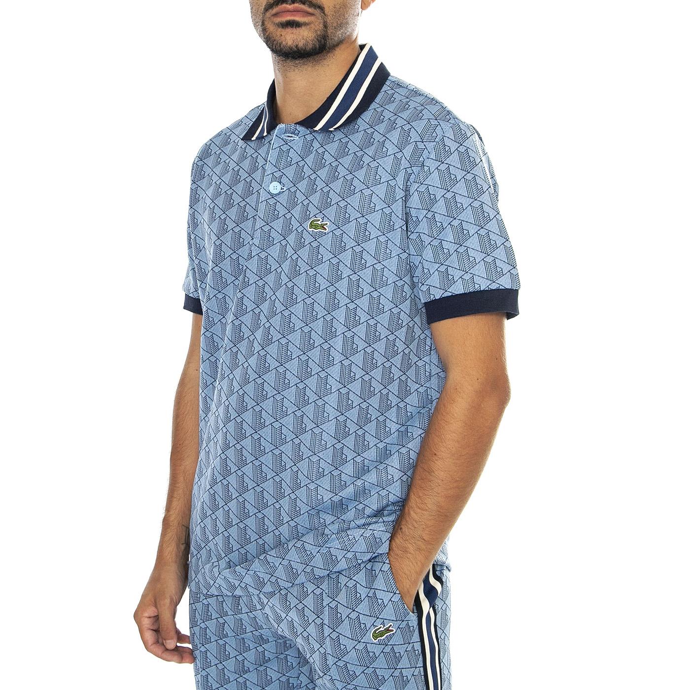 Maglietta M/C DH1417-I8K Polo Blue - Polo Uomo Blu DH1417-I8K  LACOSTE 