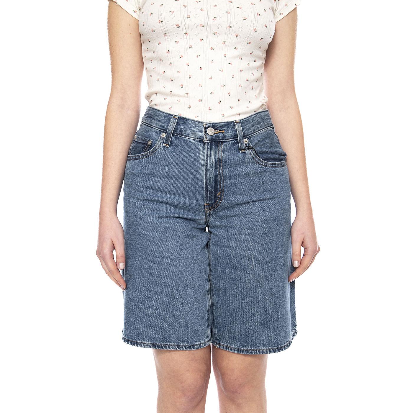 Baggy Dad Jort - We Did It - Shorts Donna Blu 000MJ 0016 LEVIS 